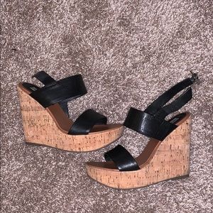 Steve Madden Cork Heel Wedges